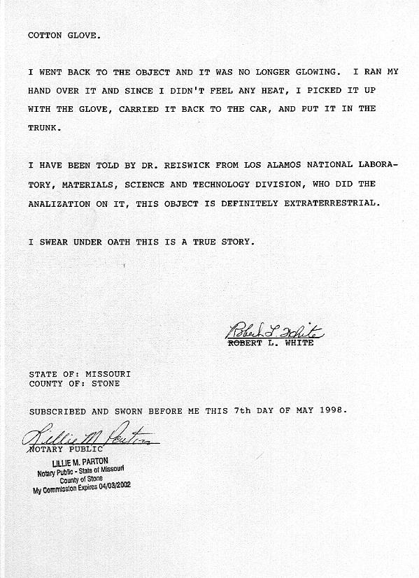Sworn Statement