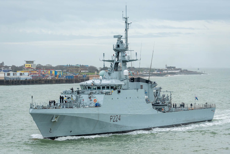 HMS Trent patrol ship
