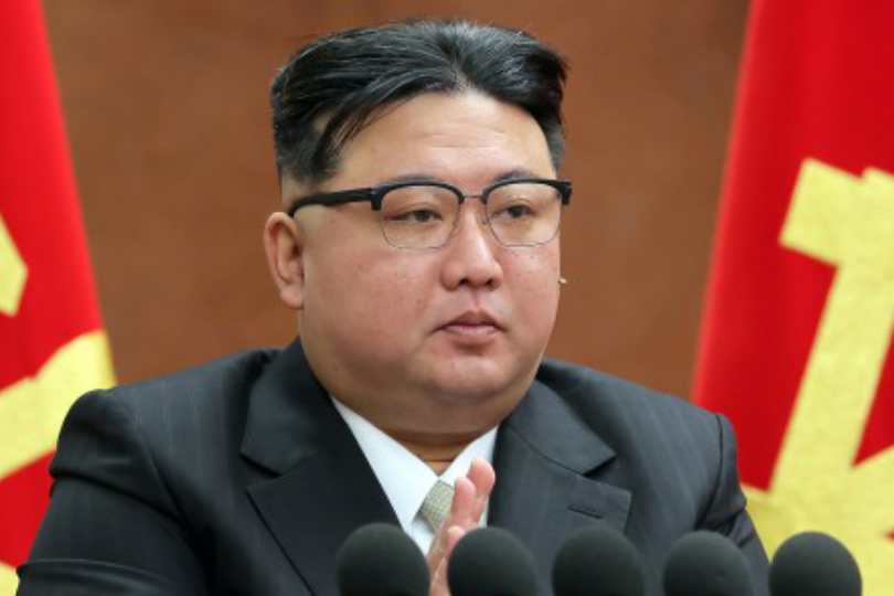 Kim Jong Un at December 27, 2023 meeting.