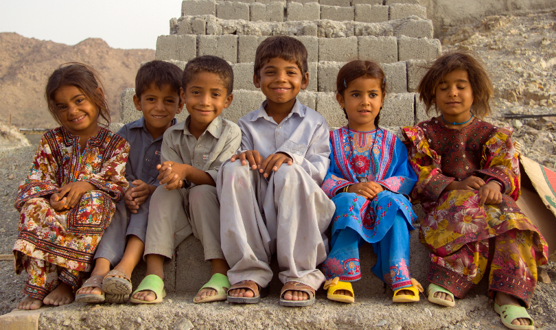 Baloch kids in Iran