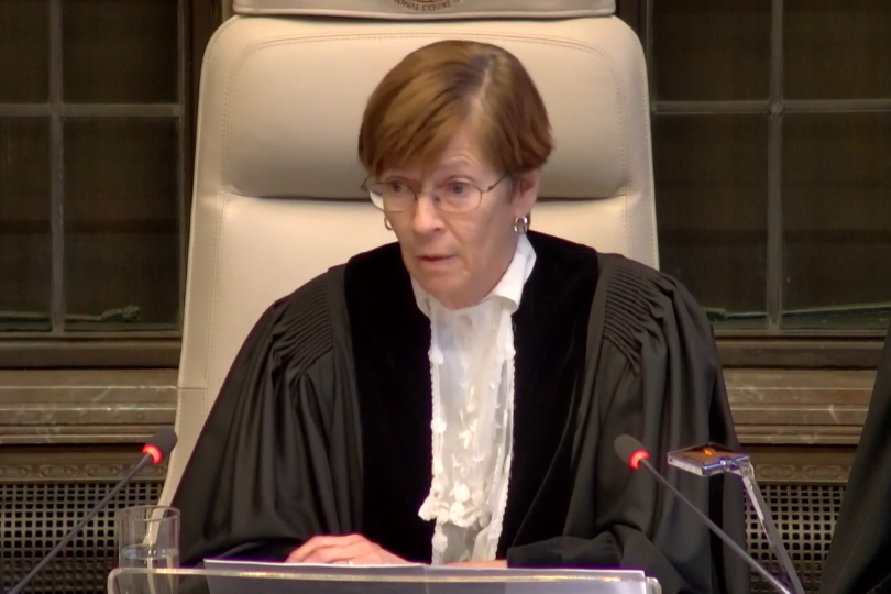 Judge Joan E. Donoghue, President of the International Court of Justice,