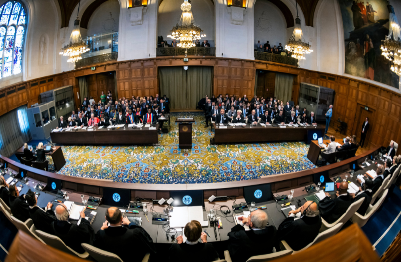 ICJ hearing on Day 1 of the trial against Israel for Genocide on Januay 11, 2023.