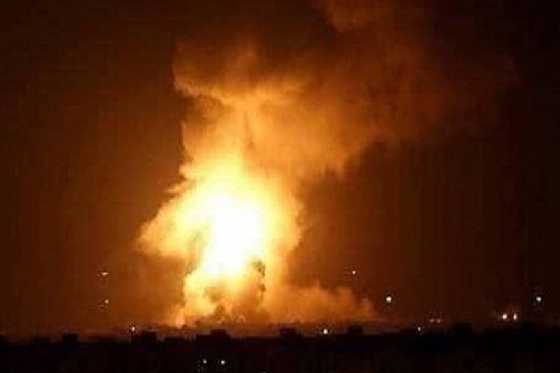 Photo of some of the explosions on the alleged Mossad spy headquarters in Erbil, Iraq, by Iranian missiles on January 15, 2024.