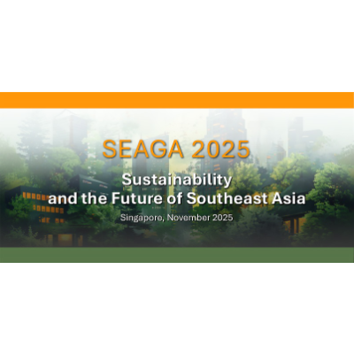 SEAGA 2025: Sustainability and The Future of Southeast Asia, Singapore, November 4-7, 2025