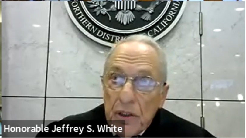 The Honorable Judge Jeffrey S. White of the U.S. District Court for the Northern District of California rules in the case requesting Biden to end the genocide in Gaza.