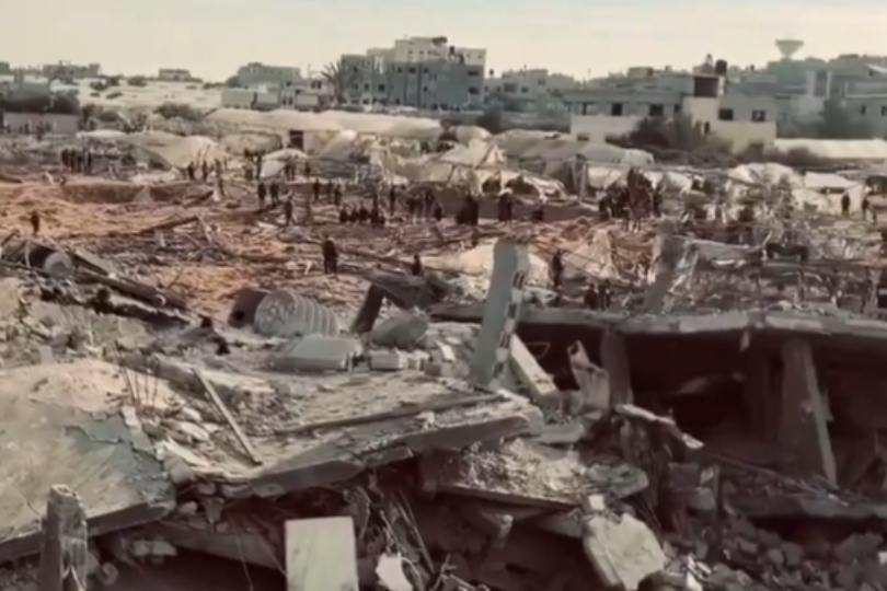 Rafah Palestinian refugee area.