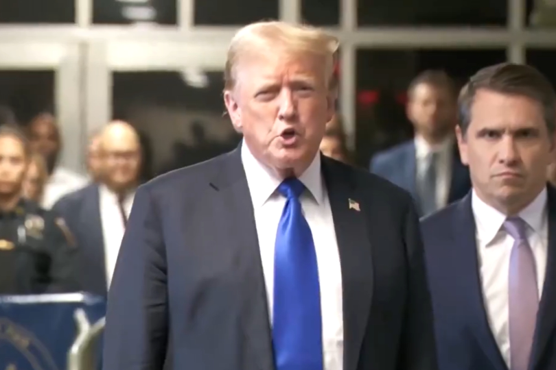 Donald Trump after his Manhattan felony conviction on May 30, 2024.