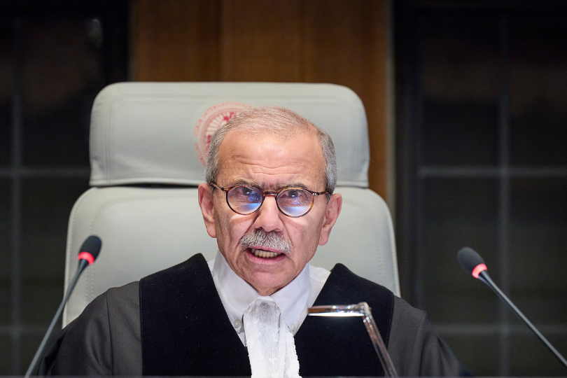 International Court of Justice President Nawaf Salam