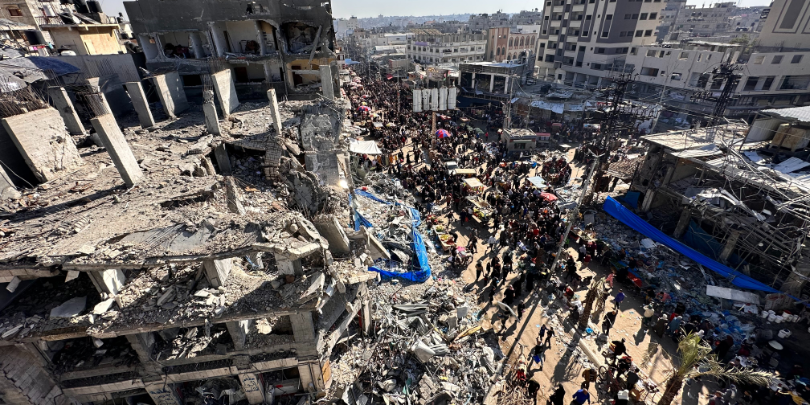 Ash Shujai’yeh neighborhood in Gaza, after the IDF attacked it on December 2, 2024.