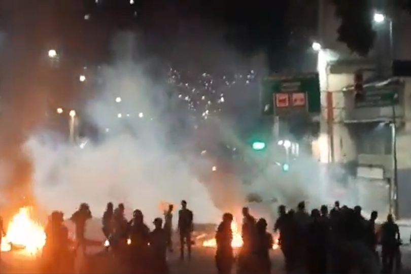 Protesters claiming Maduro rigged election results flood the streets in Caracas