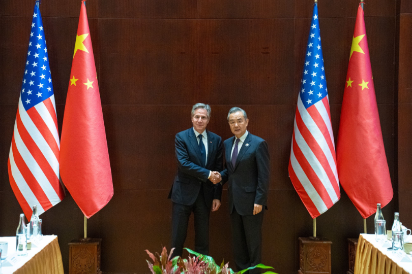 U.S. Secretary of State Antony Blinken and Chinese Foreign Minister Wang Yi
