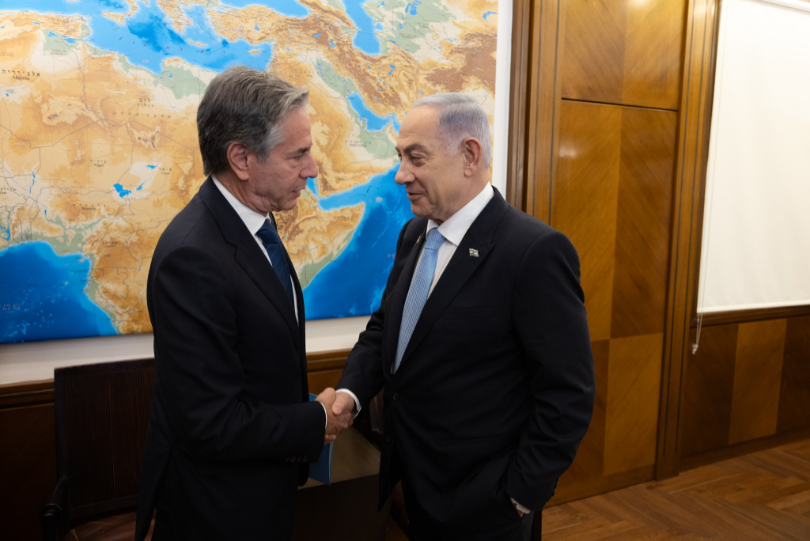 U.S. Secretary of State Antony Blinken and Israeli Prime Minister Benjamin Netanyahu