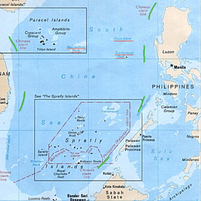 9-Dash Line map of the West Philippine Sea.