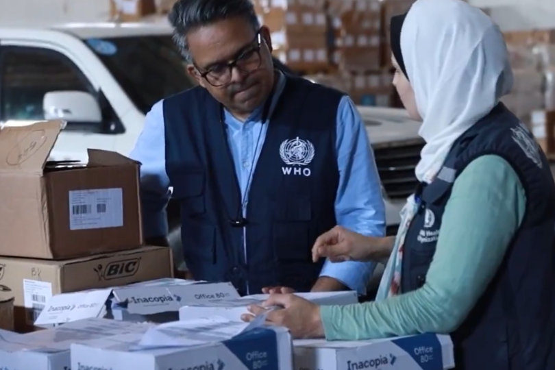 WHO officials prepare for vaccinated 650,000 children in Gaza against the polio virus.